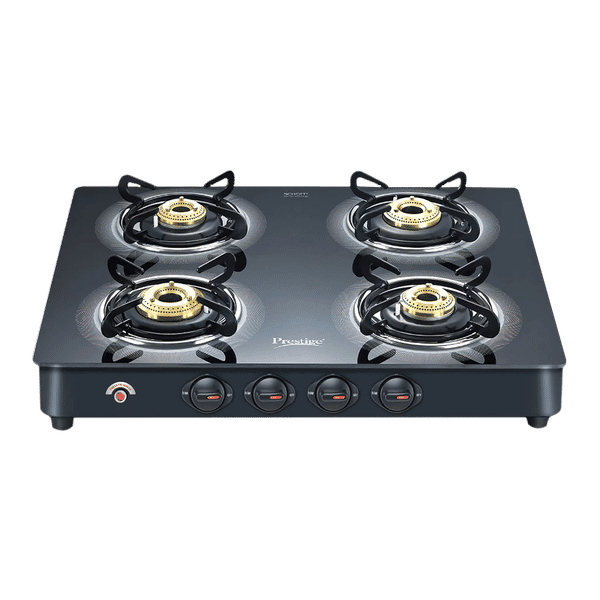 Buy Prestige Royale Plus Toughened Glass Top 4 Burner Automatic